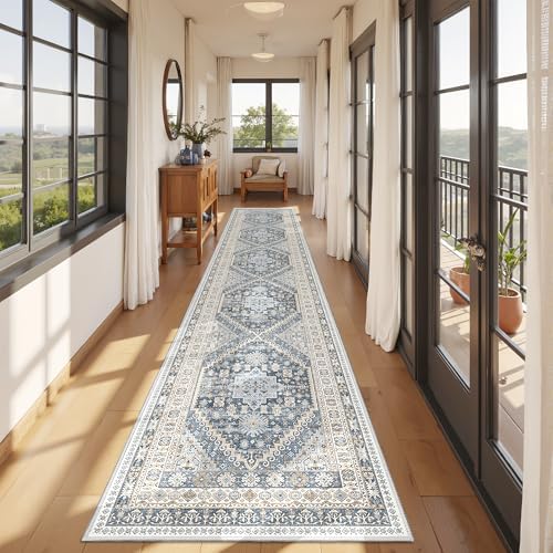 Hallway Runner Rug 2x12 Extra Long Washable Runner by Restydon