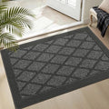 COSY HOMEER Non-Slip Door Mat 24"x36", Entryway Rugs Low Profile, Dark Grey by COSYHOMEER