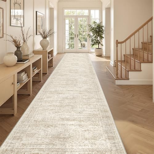 3x20 Runner Rug Non Slip, Washable Hallway Runner Rug by Restydon