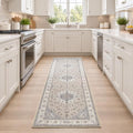 Ophanie Beige Wool Area Rugs 2x6 by Ophanie