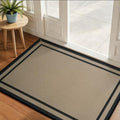 Indoor Door Mat Thin Low Profile Entryway Mats Brown 36"x59" by Unknown
