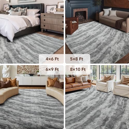 4x6 Non-Slip Fluffy Area Rugs For Living Room - Image 6
