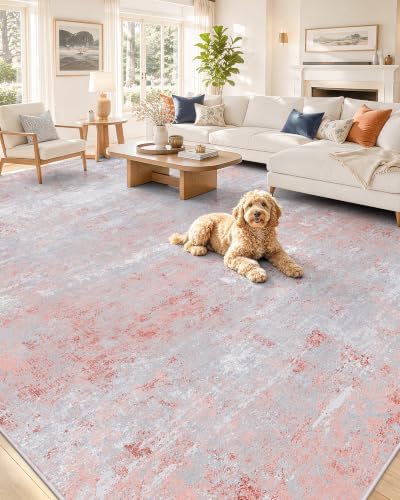 OLANLY 8x10 Washable Area Rug, Soft Non Slip Carpet by OLANLY
