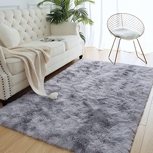 AROGAN Fluffy 4x6 Area Rugs Bedroom Carpet - Image 5
