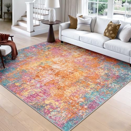 RELEANY Washable Square 8'x8' Area Rug by RELEANY