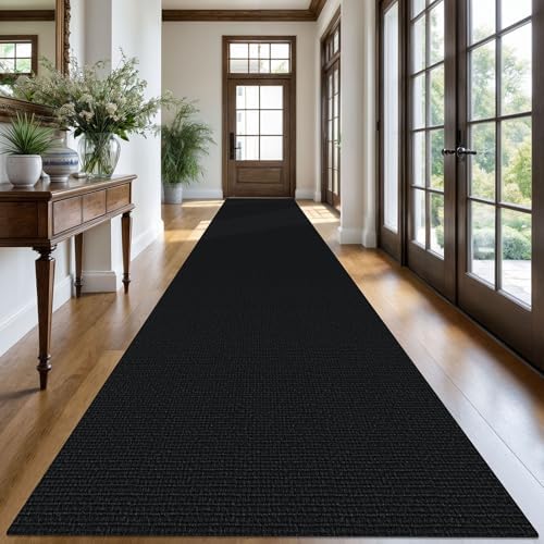 KOZYFLY 3x20 Long Runner Carpet, Woven Washable Non Slip Hallway Rug, Heathered by KOZYFLY
