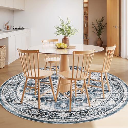 Amada Round 4x4 Washable Area Rug - Image 3