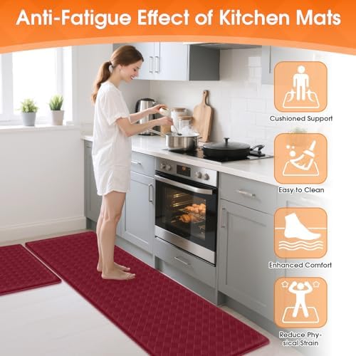 TranquilRelax 2-Piece Kitchen Mats, Cushioned Non-Slip Floor Mats - Image 4