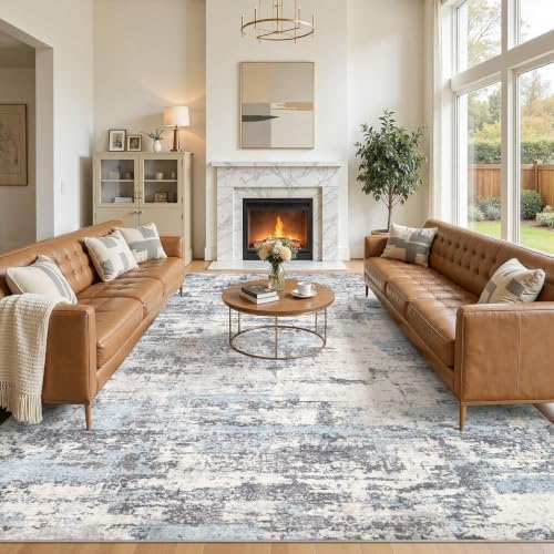 10x11 Area Rugs Abstract Washable Living Room Rug by JessibouAreaRug