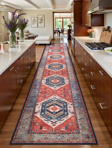 SERISSA 2'6"x16' Washable Non Slip Boho Runner Rug - Image 2