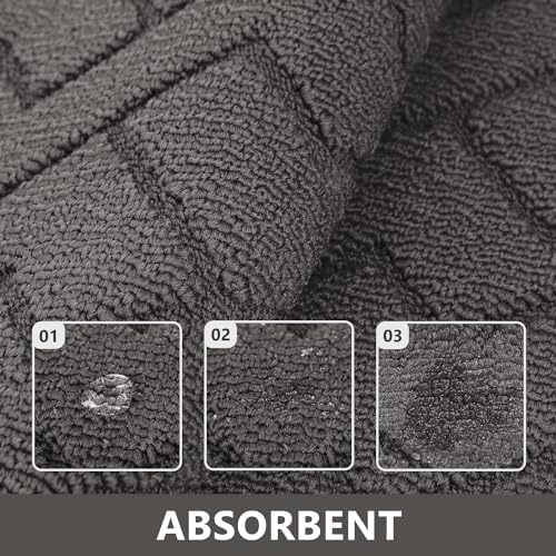 hicorfe Dirt Trapper Indoor Doormat, Non Slip Backing Washable Door Mats - Image 4