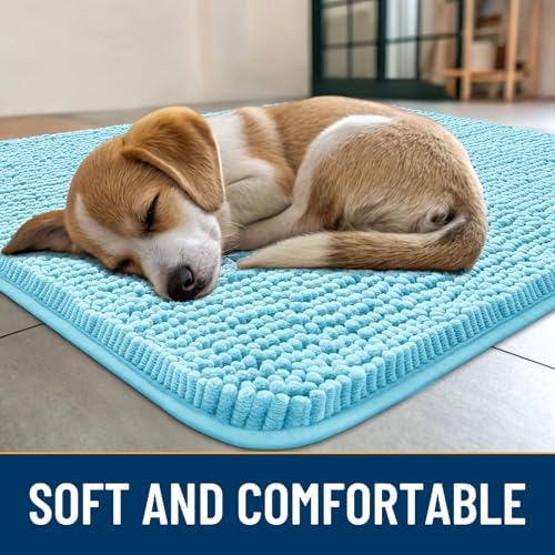 Smiry Dog Door Mat for Muddy Paws 59x32, Absorbs Moisture and Dirt Doormat - Image 2