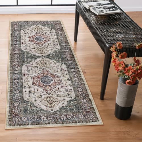Lahome Oriental Kitchen Runner Rug Non Slip, Washable 2x6 Hallway Runner by Lahome