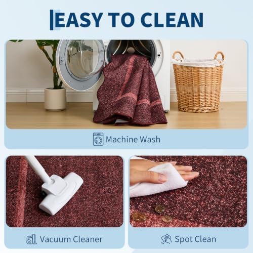 GarveeHome Scalloped Small Area Rug 2x3 Entryway Mat Non Slip - Image 6