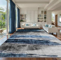 Ciicool 9x12 Area Rug Living Room Rug, Modern Abstract Washable Rug Navy by CIICOOLHomeDeco