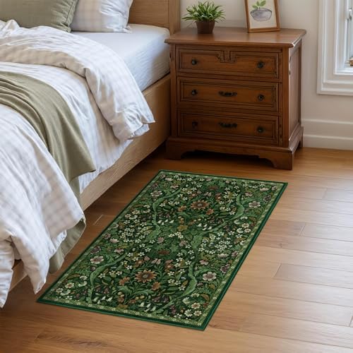 Floral 2x3 Entryway Rug Washable Door Mat Indoor Throw Rug - Image 2