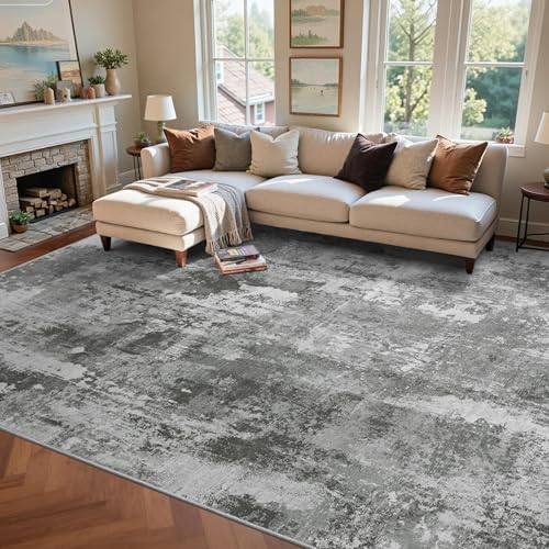 9x12 Ft Abstract Washable Area Rugs - Image 3