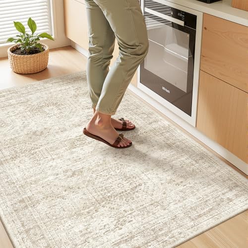 3x4 Rugs for Entryway, Washable Area Rug by Restydon