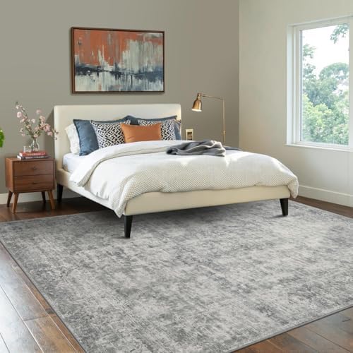 Rugxara Grey 6x9 Area Rugs Washable Rug - Image 2