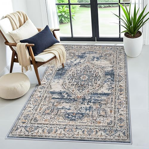 YOUFORTONG Washable Rug 3x5 Area Rugs: Soft Ultra Thin Low Pile Mat Machine by YOUFORTONG