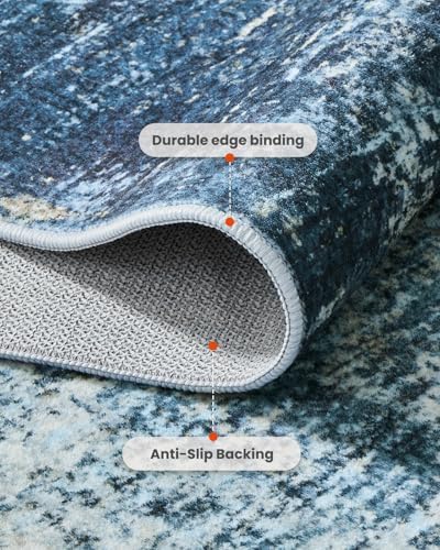 Amada Washable 9'x12' Abstract Area Rug - Image 4