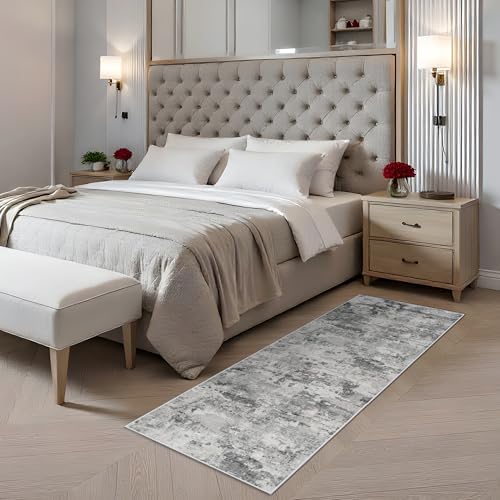 2x6 Runner Rug Washable: Non-Slip Abstract Carpet - Image 4