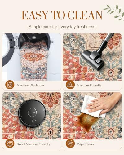 OLANLY 2x8 Washable Runner Rug, Soft Non Slip Carpet - Image 6
