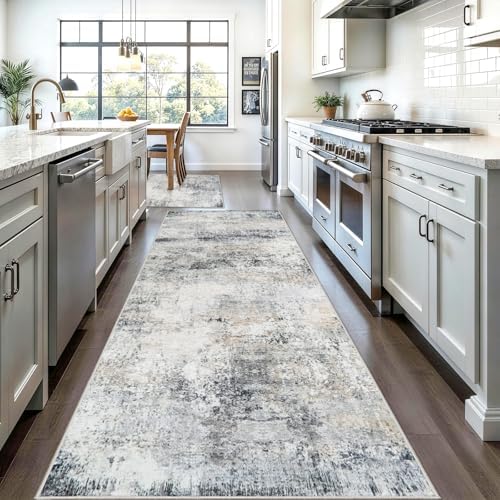 3x10 Runner Rug Hallway Washable: Abstract Rugs by HILORUUG