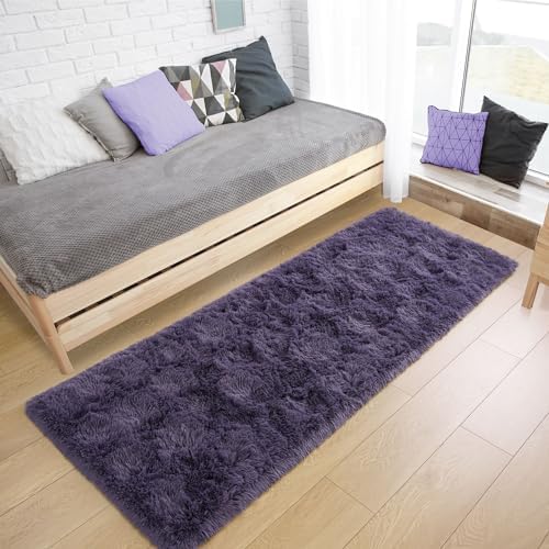 Tepook Purple Soft Runner Rugs for Bedroom 2x6 ft - Image 5