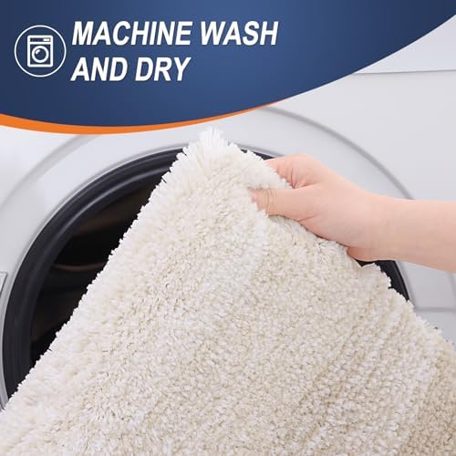 OLANLY Large Bathroom Rugs 50x30, Extra Soft Absorbent Microfiber Bath Rugs - Image 6