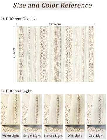 Miukiki 6x9 Area Rug Washable Non Slip Rug - Image 2
