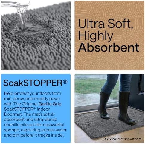 GORILLA GRIP SoakSTOPPER Indoor Door Mat - Image 4