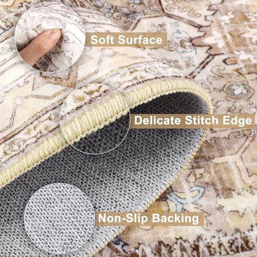 Yamaziot Washable Runner Rug, 2x10 Non-Slip Boho Hallway Kitchen Rug - Image 4
