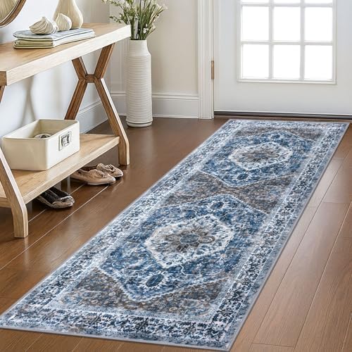 KOZYFLY Runners for Hallways 2x6 Ft Washable Kitchen Runner Rug Boho Runner Rug by KOZYFLY