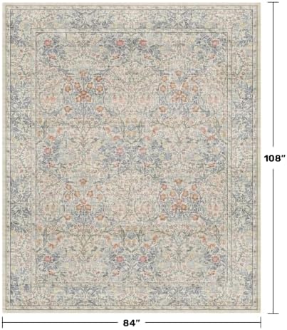 Hazo Haus Washable Dining Room Rugs, 7x9 Area Rug - Image 2