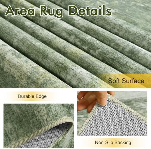 6x9 Ft Abstract Washable Area Rugs - Image 6
