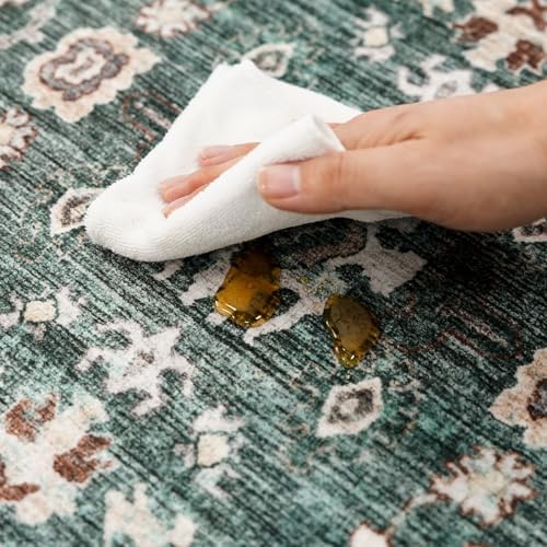 2x6 Hallway Washable Runner Rug: 6ft Kitchen Rugs - Image 6