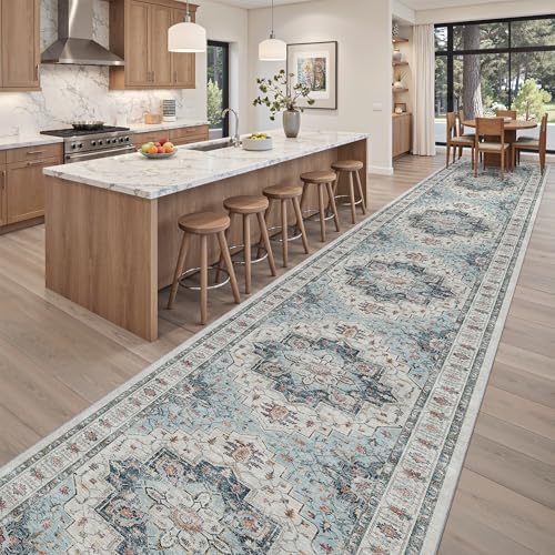 Madane Hallway Runner Rug 3x18 Washable Kitchen Runners 18ft by Madane