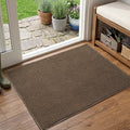 2x3 Beige Brown Solid Area Rug Washable Non-Slip by Unknown