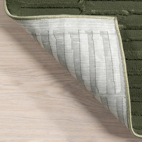 nuLOOM Kailani Green Geometric Washable Area Rug - Image 5