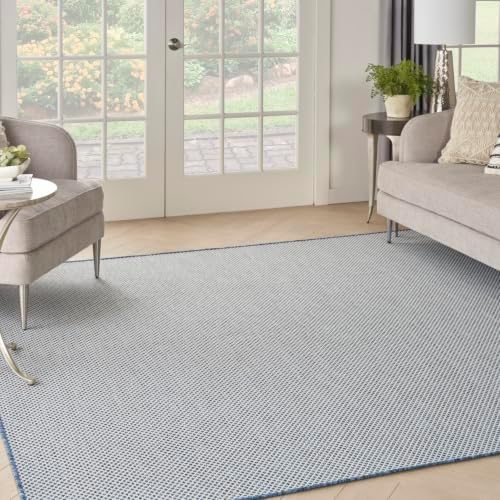Nourison Home Courtyard 8' x Square Indoor/Outdoor Serged Edges Square Area Rug by NourisonHome