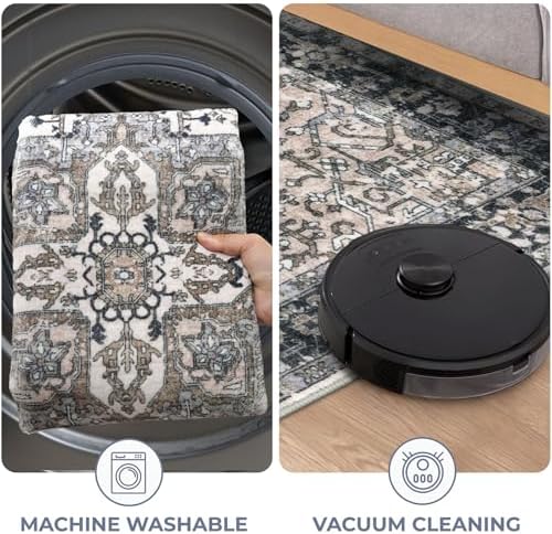 KOZYFLY Long Runners for Hallways 3x10 Ft Washable Kitchen Rug Faux Wool - Image 6