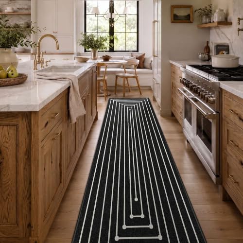 2'6''x8' Runner Rug for Hallway Kitchen Washable Non Slip Runner - Image 2