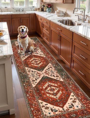 SERISSA 2'6"x8' Washable Non Slip Boho Runner Rug - Image 3