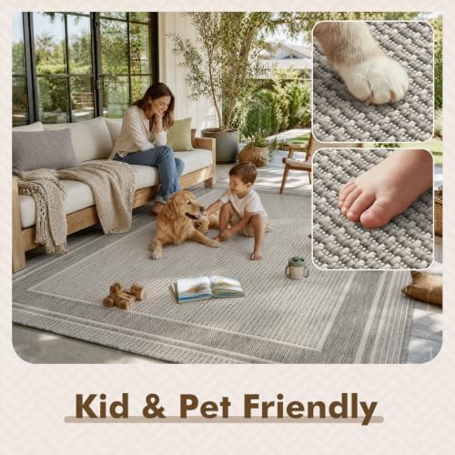 MontVoo-Outdoor Rug-Patio Rug 6x9 ft Polypropylene Indoor Outdoor Rugs Outdoor - Image 5