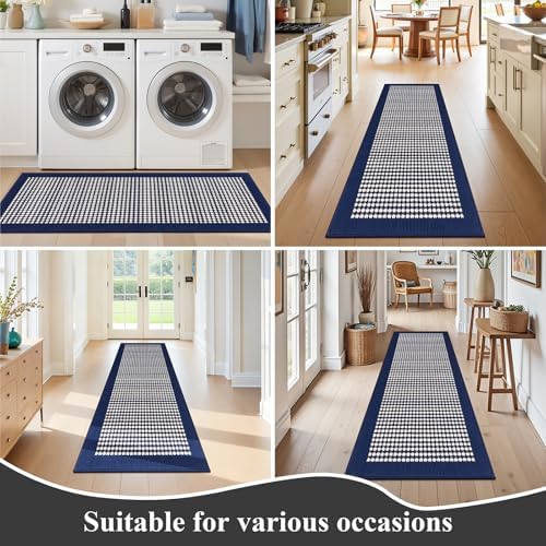 Ileading Hallway Runner Rug 2x6 ft, Washable Indoor Navy Carpet - Image 7