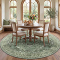 RELEANY Washable Area Rug, Round 7ft by RELEANY