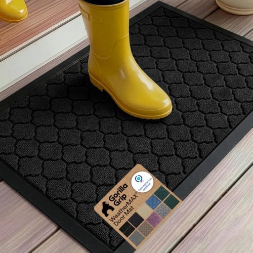GORILLA GRIP WeatherMAX Door Mat, Indoor Outdoor by GorillaGrip