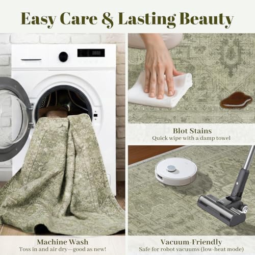 Homemate Washable Rug 2x6 Area Rugs - Image 5