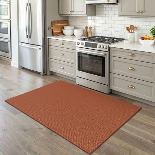 EARTHALL Woven Area Rug 4x5 Ft Washable Rugs - Image 6